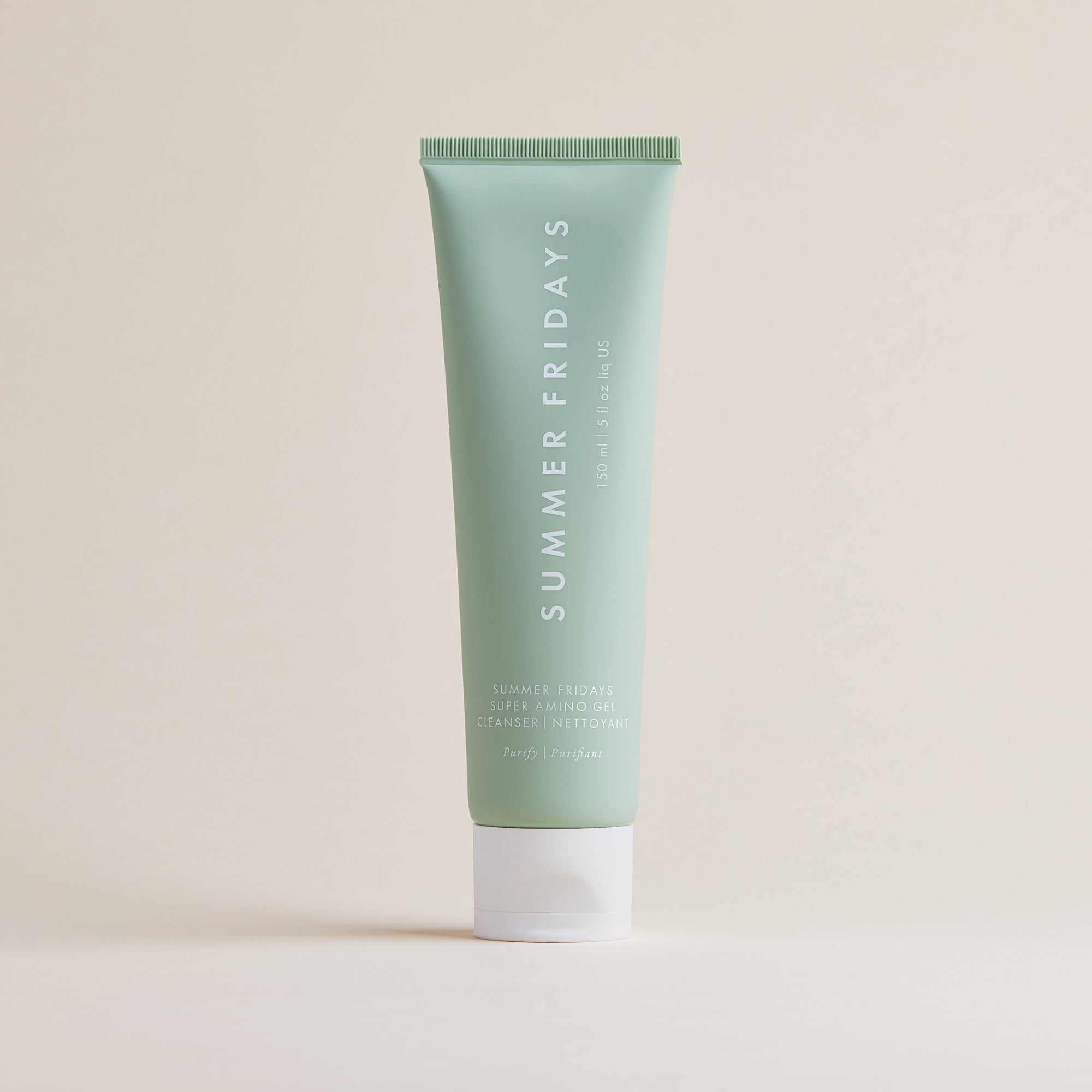 Summer Fridays Super Amino Gel Cleanser — official product packaging