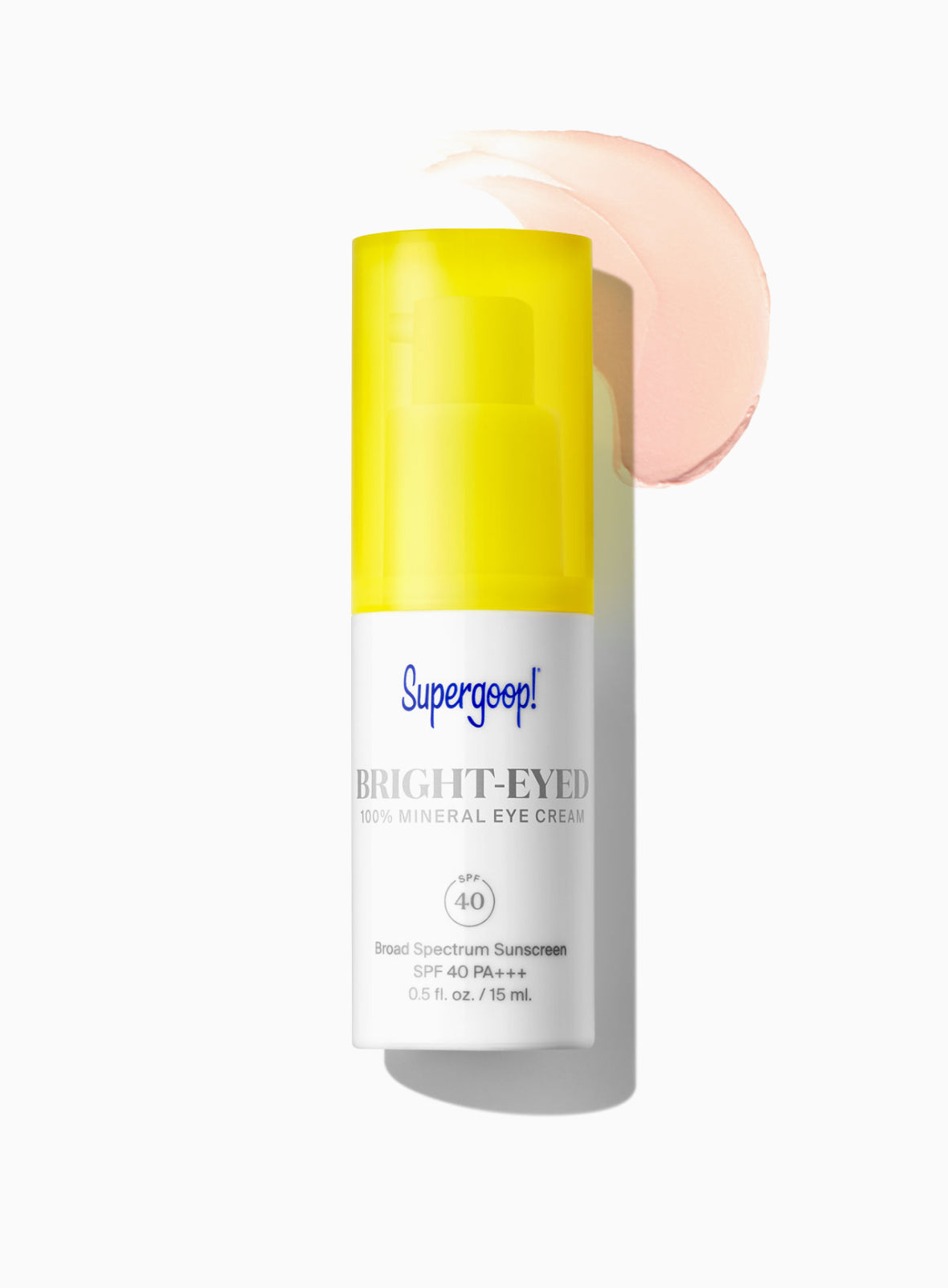 Supergoop! Bright-Eyed Mineral Eye Cream SPF 40 — official product packaging
