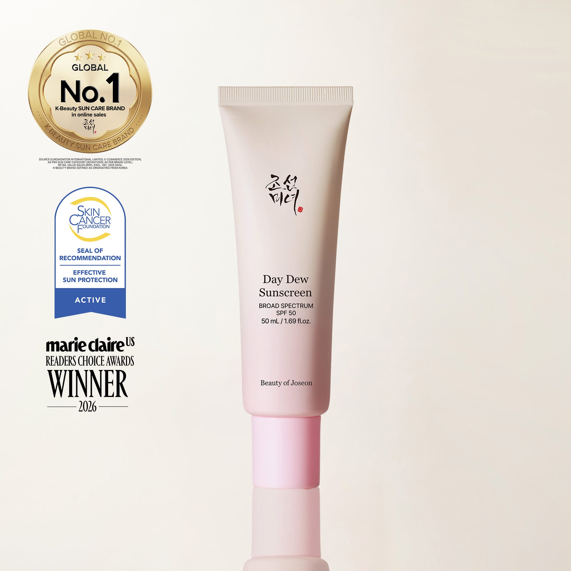 Beauty of Joseon Day Dew Sunscreen — official product packaging