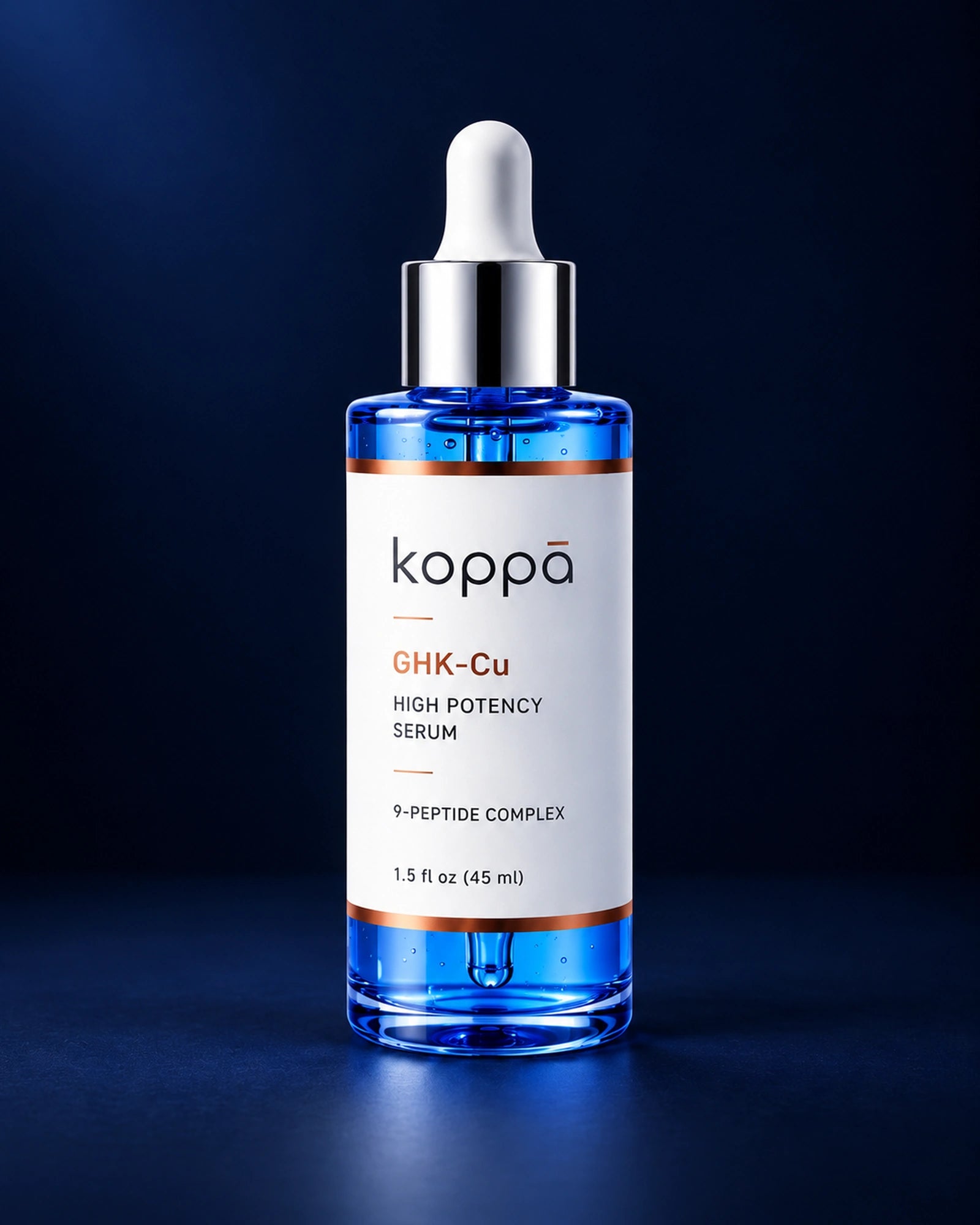 Koppā Beauty GHK-Cu 2% Copper Peptides Serum — official product packaging
